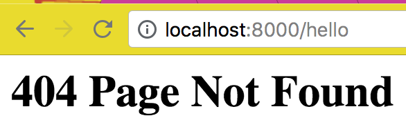 localhost 404 not found
